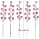 thumbnail image 3 of 40 tallos artificiales de bayas de acebo de 23 cm, ramilletes de bayas navideñas, bayas rojas falsas de nieve para ramas de árbol de Navidad, rellenos, adornos, manualidades de San Valentín, bodas,, 3 of 7