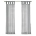 thumbnail image 1 of Madison Park Ceres Paire de Voiles Torsadés en Polyester Gris Clair, 1 of 7