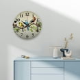 thumbnail image 4 of Chilfamy 10 Inch Birds Tree Branch Green Leaves Wall Clock 10x10in, 4 of 8
