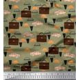 thumbnail image 1 of Soimoi Rayon Fabric Hat,Car & Suitcase Travel Printed Fabric 1 Yard 42 Inch Wide, 1 of 3