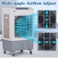 thumbnail image 2 of 80W Evaporative Air Cooler, 2353CFM Portable Ice Cooling Fan w/Humidifier, Indoor Outdoor Evaporative Cooler with 7.9GAL Water Tank, 3 Speeds & 90°Swing, 4 Ice Packs, 2 of 11