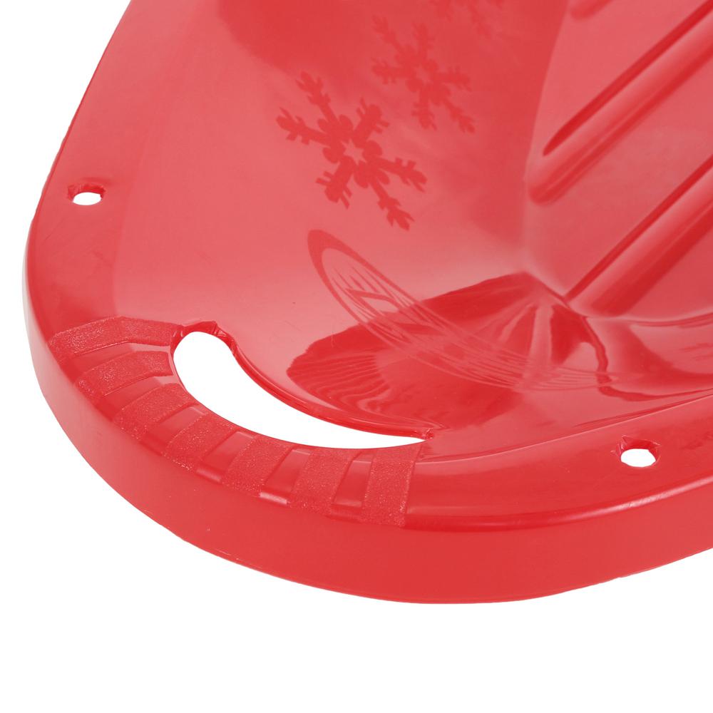 ESP 48" Sno Cruiser Toboggan – Two-Rider Sled – Tough Polyresin, Diamond-Polished Bottom – Red - image 2 of 4