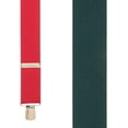 thumbnail image 2 of SuspenderStore Red-Green Suspenders, 2-Inch Wide, Pin Clip - 4 Sizes Including Big & Tall, 2 of 4