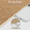 thumbnail image 3 of 3'×5' Washable Runner Rug Mat Non Slip Boho Woven Hallway Runner, Entryway Jute Like Runner Rug Carpet Area Rug for Living Room Indoor Backdoor Bedroom Kitchen, 3 of 14