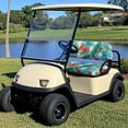thumbnail image 4 of Pzuqiu 2 Pack Golf Cart Seat Cushion Cover and Backrest Cover Set Portable Breathable, Compatible with Outdoor Outdoor Sports Golf Cart Seat Covers(Red White Flowers), 4 of 9
