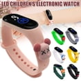 thumbnail image 4 of 3D niños de dibujos animados Disney Totoro Jingle Pikachu Mickey Bear Pig LED deporte Digital reloj electrónico impermeable para niños niñas hombres mujeres pulsera de silicona reloj, 4 of 4