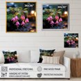 thumbnail image 4 of Designart "Blossoms of Pink Fuchsia Plant" Floral Framed Wall Art - Pink Fuschia Entryway Framed Wall Art Print, 4 of 6