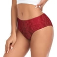 thumbnail image 2 of Balery Vintage Burgundy Ropa Interior de Algodón para Mujer con Dibujo – Braguitas Cómodas y Elásticas, Estilo Clásico-XX-Large, 2 of 6
