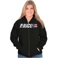 thumbnail image 4 of Puerto Rican Country Flag Se Levanta Unisex Fleece Graphic Zip Up Hoodie Brisco Brands 3X, 4 of 5