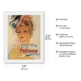 thumbnail image 2 of Parisienne - Swiss Brand Cigarettes - Vintage Advertising Poster by Jean Gabriel Domergue c.1970 - Japanese Unryu Rice Paper Art Print (Unframed) 17 x 22 in, 2 of 4