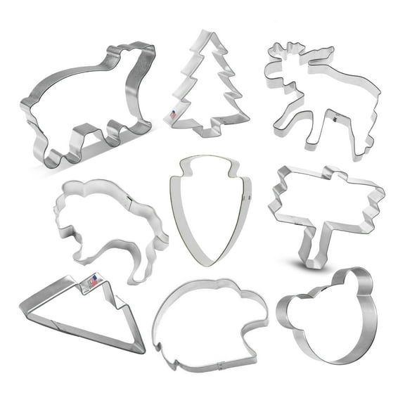 State Park 9 Piece Cookie Cutter Set - The Cookie Cutter Shop - Tin Plate Steel