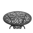 thumbnail image 6 of Gzxs 3-Piece Outdoor Cast Aluminum Bistro Set – Rust-Resistant Patio Furniture with Round Table and 2 Armless Chairs, Weatherproof Garden Set for Balcony, Porch, or Backyard (Black), 6 of 8
