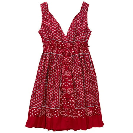 Juniors Bandana Print Dress