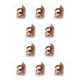 thumbnail image 1 of Wosthever Protección para la punta de los dedos, dedal antideslizante, para trabajar a mano, accesorios de bordado para manualidades DIY, oro rosa Oro rosa S 10piezas Wosthever CBP212614, 1 of 5