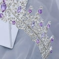 thumbnail image 4 of JUNWELL Queen Crown and Tiara Princess Crown for Women and Girls Crystal Headbands for Bridal, Gothic Halloween Costumes for Women Prom Halloween Birthday Prom Pageant Party, 4 of 7