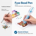 thumbnail image 6 of 2.6mm Fuse Bead Pen, One-Button Bead Dispenser with High-Capacity Transparent Barrel, Smooth No-Jam Outlet and Anti-Slip Grip for DIY Bead Art, Crafts and Family Projects(Blue), 6 of 6
