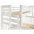 thumbnail image 5 of Bedz King Bunk Beds Twin over Full Mission Style with End Ladder and a Twin Trundle, White, 5 of 8