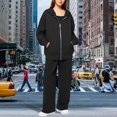 thumbnail image 5 of Pyhlmscde Women's Fall Zipper Long Sleeve Sweatsuit, Women Fall Clothes, Two Piece Sets for Women, Sweatsuits Women 2 Piece Outfit, 5 of 6