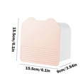 thumbnail image 5 of PPgejGEK Wall Mounted Bathroom Storage Box with Dispenser for Napkins Sanitary Pads White Pink 15.5x9x15.5cm 6.1x3.54x6.1in Plastic Organizer 2 Compartments No Drill, 5 of 9
