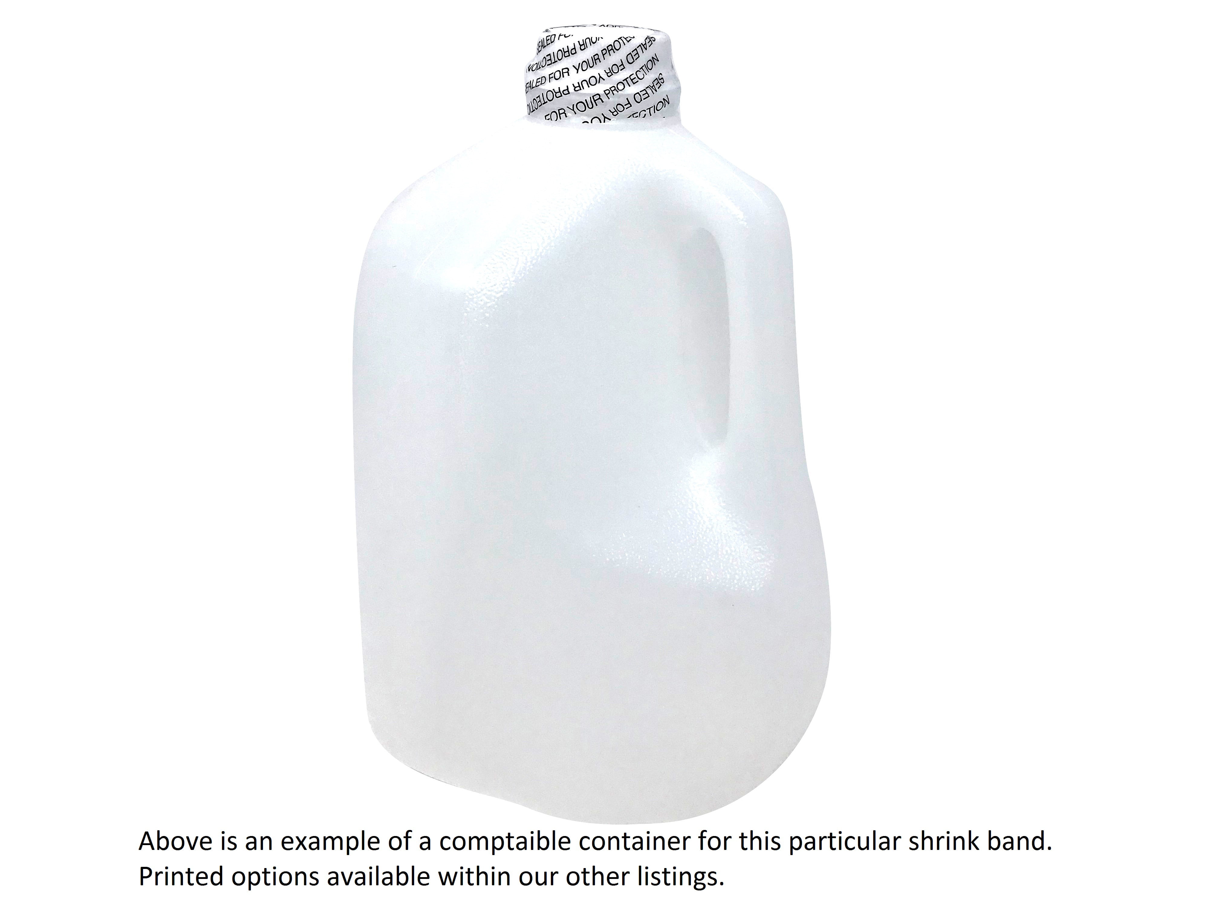 Small Jars Compatible Diameter Range: 1 1/4” – 1 1/2” - Bundle of 250 Beverage Bottles 65 x 60 mm Clear Perforated Shrink Sleeve for Small Bottles and More.
