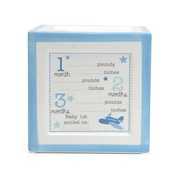 Child To Cherish - Money Bank - A Block To Grow On - Blue