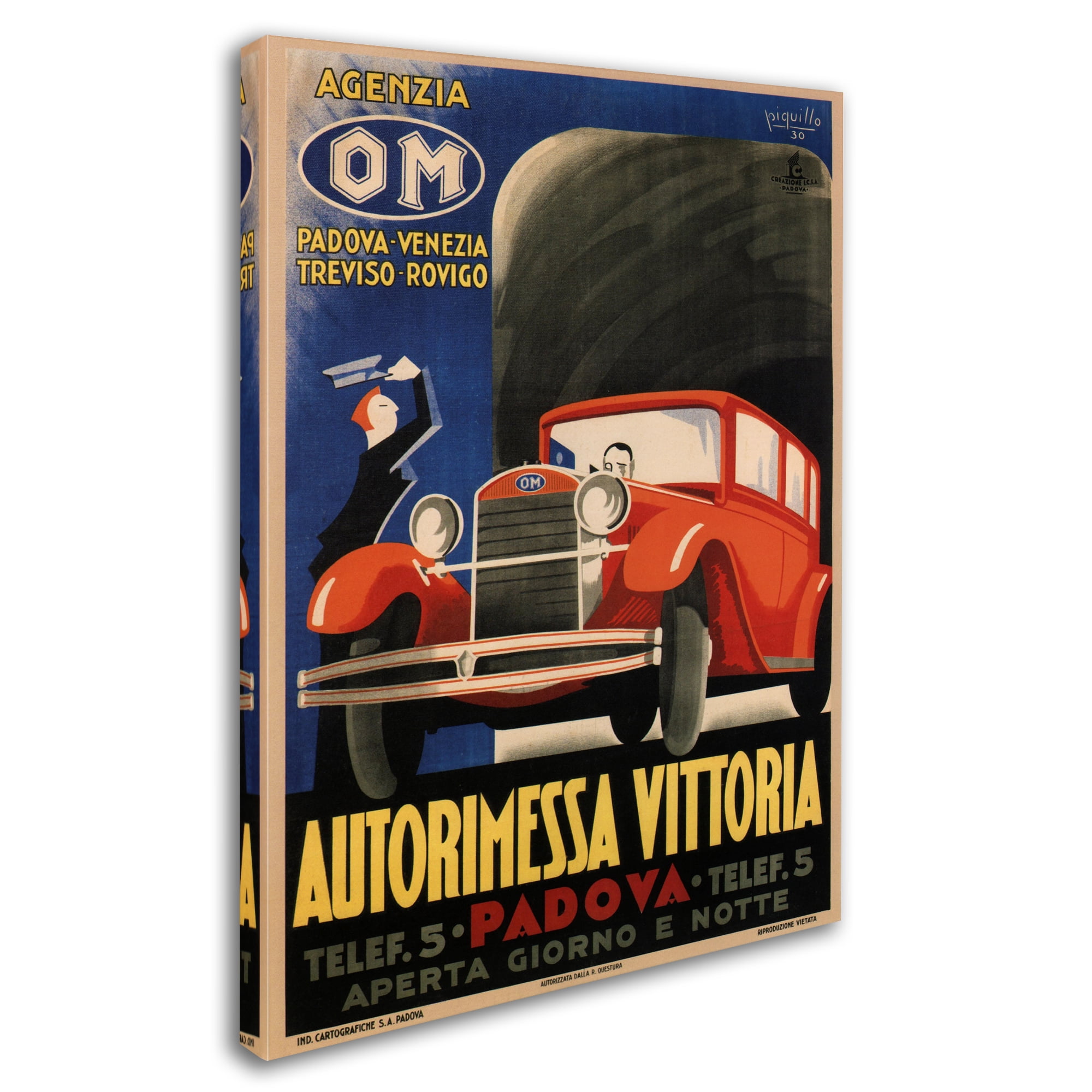 Trademark Fine Art 'Autorimessa-Vittoria' Canvas Art by Vintage Apple Collection