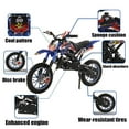 thumbnail image 5 of Seipouy 49cc Dirt Bike, 2-Stroke Gas Power Motocross Bike for Kids,Off Road Mini Motorcycle Pocket Motorbike with Front Rear Disc Brakes Up to 25 Mph, Weight Support Up to 220 LBS Birthday Gifts, 5 of 8