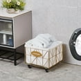 thumbnail image 2 of Casa Pura Furniture Collapsible Laundry Hamper with Wheels,（65L）Laundry Basket ，Capacity and Removable Liner, Sturdy Metal Frame for Clothes Storage and Transport, 2 of 5
