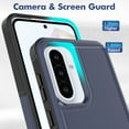 thumbnail image 3 of for Samsung Galaxy A36 5G Back Case, Luxury Ultra Slim PC + TPU Double-Layer Anti-Fall Shockproof Drop Protective Lightweight 2 In 1 Phone Case Cover for Samsung Galaxy A36 5G, Darkblue, 3 of 5