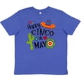 thumbnail image 3 of Inktastic Happy Cinco De Mayo Sombrero, Cactus, Flowers Youth T-Shirt, 3 of 5