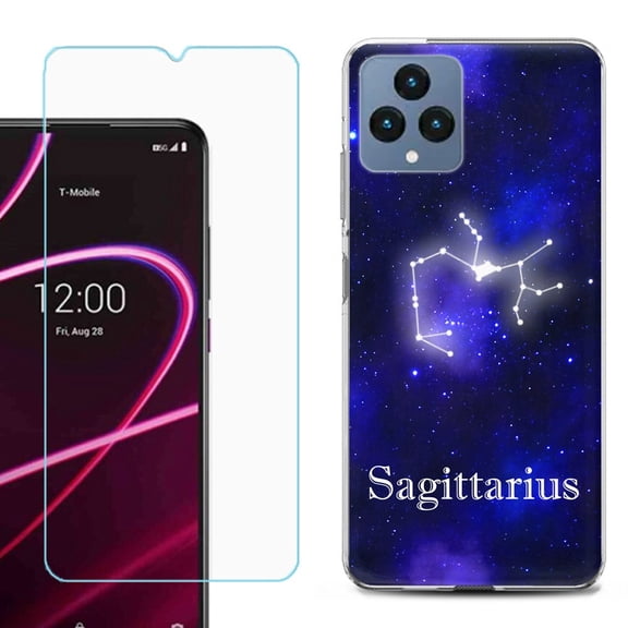OneToughShield ® for T-Mobile Revvl 6x 5G Shockproof Phone Case, with Tempered Glass Screen Protector - Sagittarius