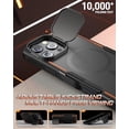 thumbnail image 3 of Poetic Étui Néon pour iPhone 16 Pro, [Couvercle d'Appareil Photo Intégré avec Béquille] [Compatible avec MagSafe], Noir, 3 of 5