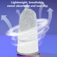 thumbnail image 4 of Kuymtek Manga de dedo para juegos para PUBG Game Controller Glove Fingertip (blanco + blanco), 4 of 5