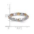 thumbnail image 2 of 4/5 Carat (ctw) Citrine Band Ring in Sterling Silver, 2 of 3