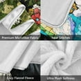 thumbnail image 3 of Wobogo Smiling Border Collie Flannel Fleece Bed Blanket as Bedspread Coverlet Sofa blankets (50x60in) Soft Lightweight Warm and Cozy, 3 of 7