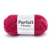 Premier Yarns Parfait® #6 Super Chunky Chenille Yarn, Black, 3.5oz 131yds