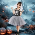 thumbnail image 4 of Mercatoo Girls Halloween Tulle Tutu Dress with Hairband Outfits Hollow A-Line Pleated Dresses Birthday P𝐚rty Performance Clothes, 4 of 5