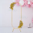 thumbnail image 2 of 4.59ft, 5.58ft,6.56ft Wedding Arch Backdrop Stand Gold Oval Balloon Floral Display Frame Flower, Garden Metal Plant Stand, 2 of 32