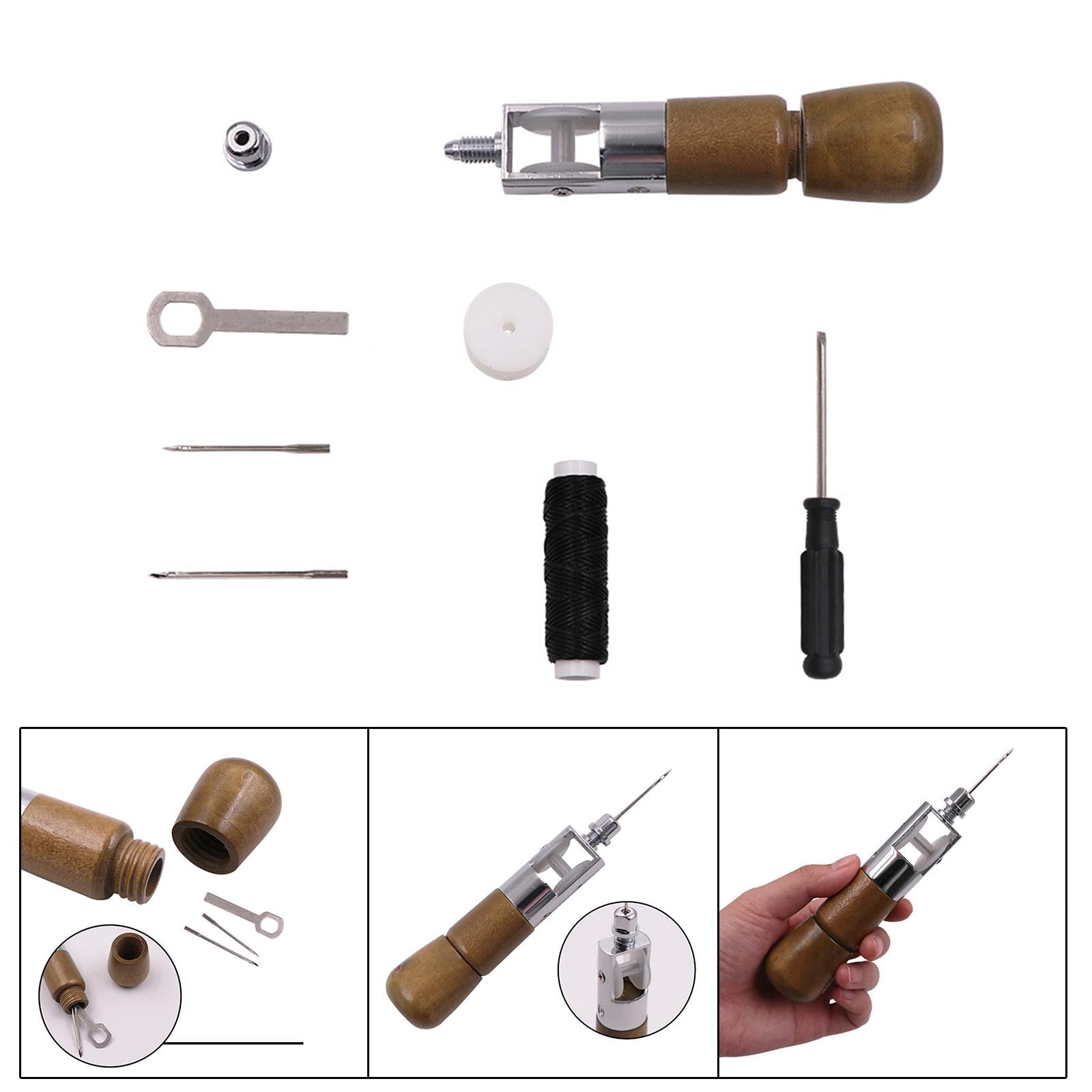 QccHieUs Leather Sewing Awl Professional Stitching Awl Tool with Craft Accessories Repair