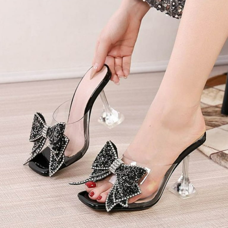 Black multicolor heels cheap