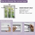 thumbnail image 7 of BERISSA No Drill No Tools Top Down Bottom Up Cellular Shades Blackout Honeycomb Blinds Cordless Tension Cellular Blinds for Indoor Windows,Gray,34"W x 64"H, 7 of 7
