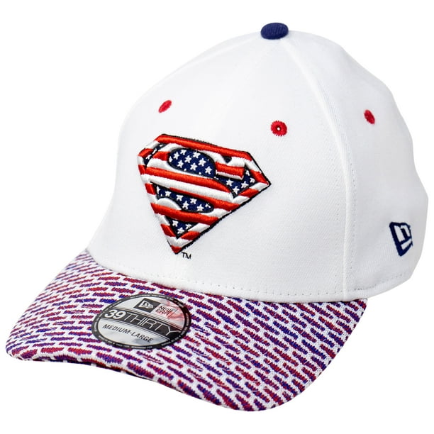 Reparatie mogelijk Conciërge Belegering Superman Red White and Blue Themed New Era 39Thirty Fitted Hat-Medium/Large  - Walmart.com