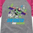 thumbnail image 3 of Toy Story - To Infinity and Beyond - Toddler And Youth Girls Raglan Graphic T-Shirt, 3 of 4