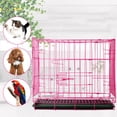 thumbnail image 1 of SEWACC Cage pour Chiots en Fer Rose Résistance aux Égratignures pour Voyage 1 Pcs, 1 of 7