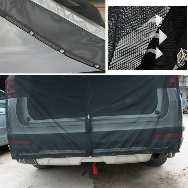 Qinghai Car Anti-Mosquito Screen Window with Double Zipper Sun Protection  Heat Insulation Reusable Magnetic Curtain Rear Trunk Screen Win 