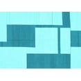 thumbnail image 1 of Ahgly Company Indoor Rectangle Solid Light Blue Modern Area Rugs, 3' x 5', 1 of 4