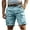#2_Sky Blue, variant on Men's Cargo Jean Shorts Cotton Twill Baggy Jorts Tactical Multi-Pocket Design Stretch Knee Length Lightweight Outdoor Hiking Golf Work Casual Shorts