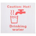 thumbnail image 1 of Hot Water Sign Drinking Water Safety Sign Self Adhesive Hot Water Caution Sign, 1 of 8
