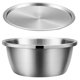 thumbnail image 3 of Stainless Steel Mixing Bowl Set for Baking, Cooking & Serving – Stackable, Easy to Clean, Multi Use Kitchen Container for Eggs, Salad & More, 3 of 4