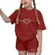 thumbnail image 2 of Conjuntos de blusas y camisas de cuello redondo y manga corta para niños Conjunto de dos piezas de blusas de cuello redondo y manga corta con estampado del Día de San Patricio para niños Niños poliést, 2 of 6
